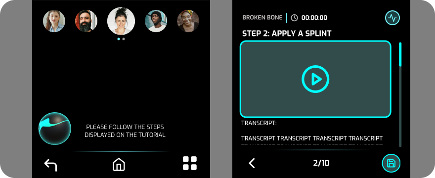 AILA Samsung Flip 5 Interface